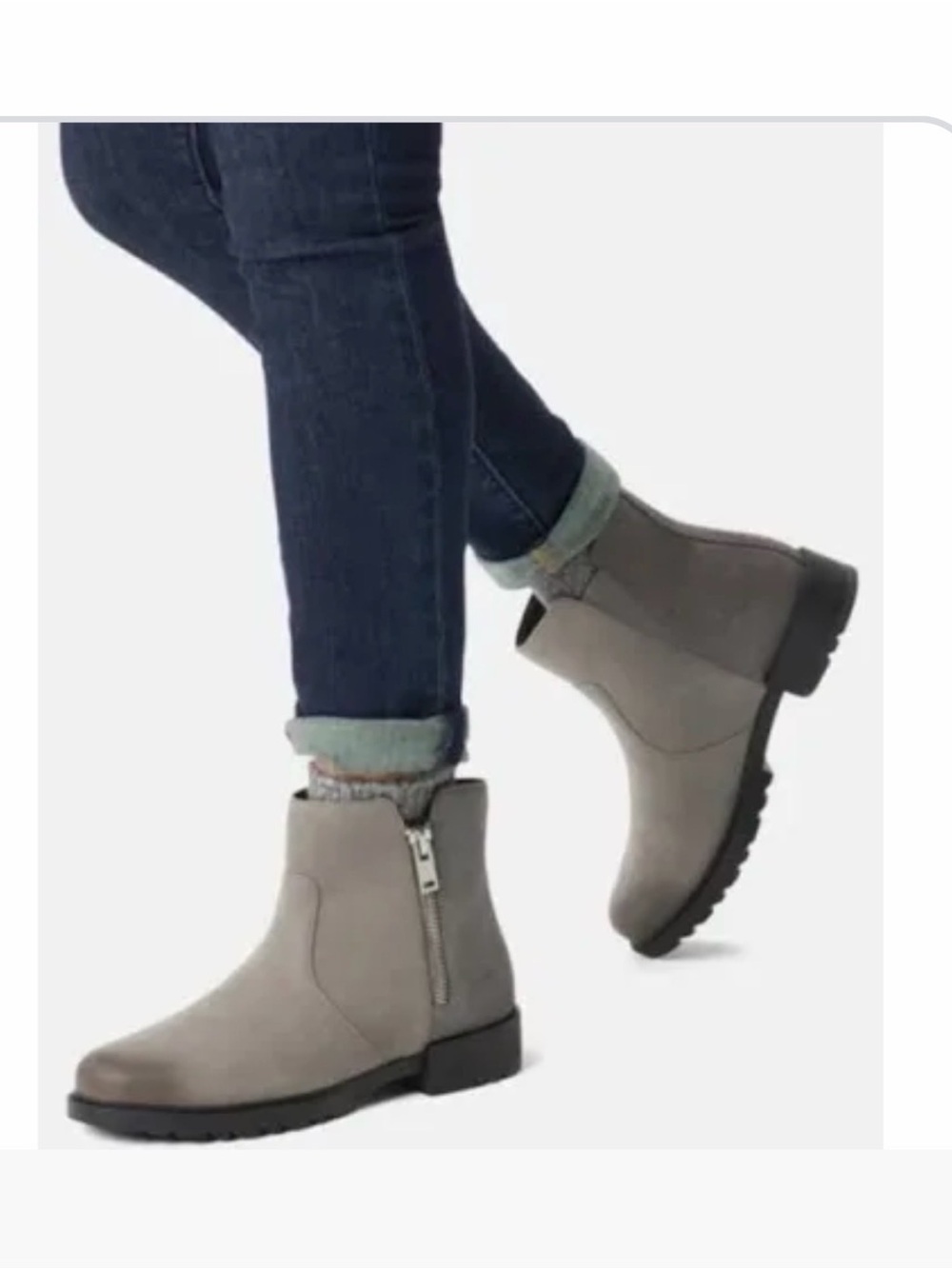 Sorel Women's Gray Chelsea Ankle Boots